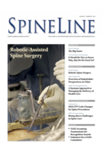 The first 2016 issue of Spine Line features Dr. Rappard 